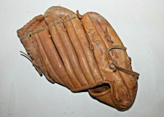 Vintage Ted Williams 16155 Sears & Roebuck Leather Baseball Glove 2