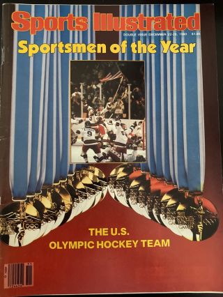Sports Illustrated December 22 - 29 1980 Usa Hockey Sportsmen Of The Year