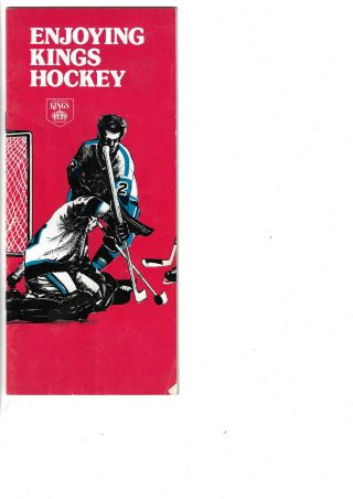 Hockey Nhl,  Los Angeles Kings Rules And Schedule,  1975 - 76