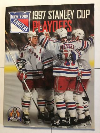 1997 York Rangers Stanley Cup Playoffs Program Ny Mark Messier