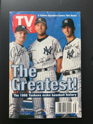 1998 Tv Guide Sept 19 - 25 Yankees The Greatest