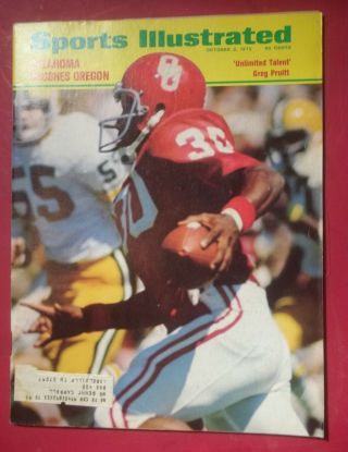 1972 Sports Illustrated October 2 Football Oklahoma Crushes Oregon Greg Pruitt