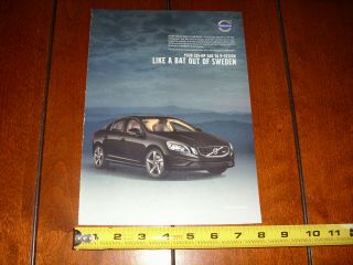 2012 Volvo S60 T6 R Design Ad