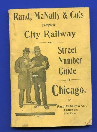 Rand Mcnally 1904 Chicago City Railway & Street Number Guide