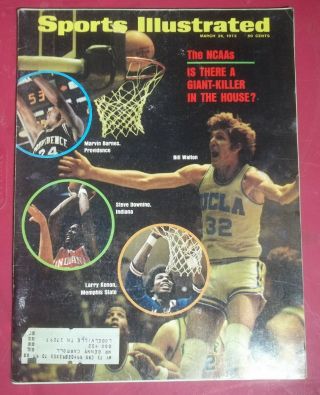 1973 Sports Illustrated March 26 Basketball Bill Walton Larry Kenon Ncaas