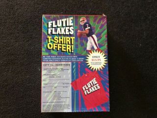 1999 Buffalo Bills Doug Flutie Flakes Cereal box with cereal 2