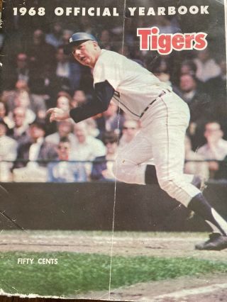 1968 Detroit Tigers Official Yearbook,  Al Kaline,  World Series Champs