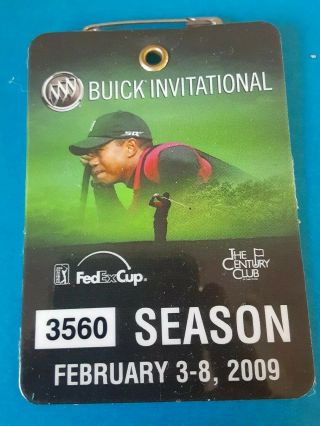 Tiger Woods Buick Invitational Ticket / Season Pass & Promo Golf Balls
