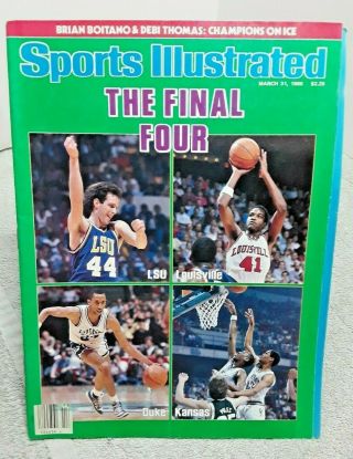 Sports Illustrated March 31 1986 Final Four Lsu Kansas Duke Louisville