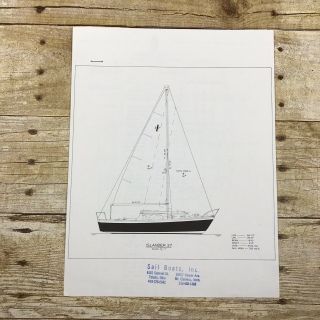Vintage Sailboat Dealer Sales Brochure Islander Yachts 27 1969 Price List Ad