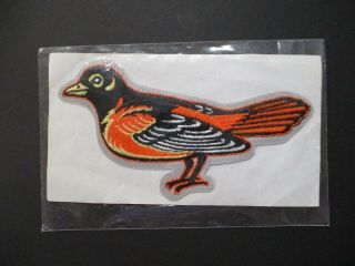 Baltimore Orioles Bird Head Logo Patch 3 X 5.  25 Inches In Bag