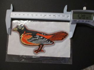 Baltimore Orioles Bird Head Logo Patch 3 x 5.  25 inches in Bag 3