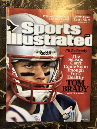 Sports Illustrated - June 1,  2009 - Tom Brady - No Mailing Label - Ne Patriots
