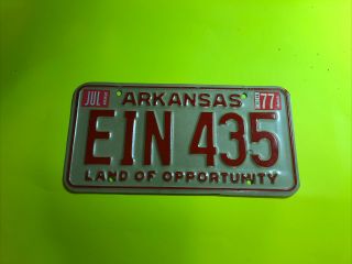 1977 Arkansas License Plate - For A 44 Year Old Plate
