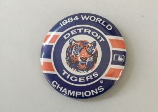 1984 Detroit Tigers World.  Champions Pin 3 1/4 "