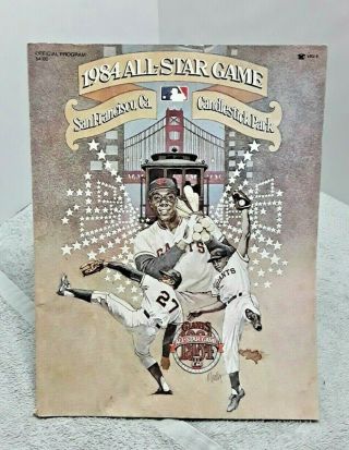 1984 Baseball All Star Game Program Candlestick Park San Francisco Giants
