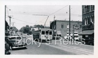 B&w Photo Sand Springs Railway 73 Streetcar Tulsa Oklahoma 1940s