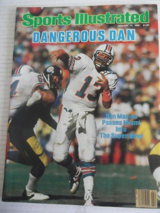 Sports Illustrated,  January 14,  1985,  Dan Marino,  Miami Dolphins,  Bowl.
