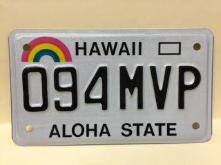 Hawaii Motorcycle Scooter Moped License Plate 2009