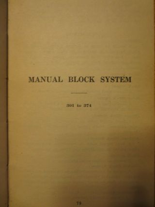 MICHIGAN CENTRAL RAILROAD RULE BOOK 10/1/1920 (PASTE UP 3/1/1936) 3