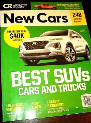Cr Consumer Reports November 2019 Best Suvs,  Cars,  Trucks Issue Jeep Gladiator