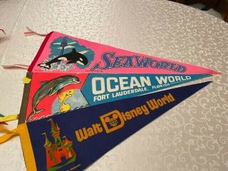 Vintage Pennants From Florida 1970 