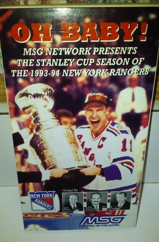 Oh Baby 1993 - 94 York Rangers Stanley Cup Season - Vhs