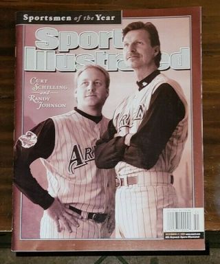 Curt Schilling Randy Johnson Dec.  2001 Sports Illustrated Sportsmen Of The Year