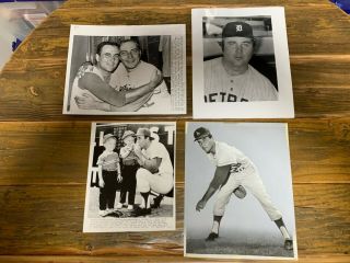 Ron Perranoski 8x10 Press Photos (4) The Sporting News Detroit Tigers La Dodgers