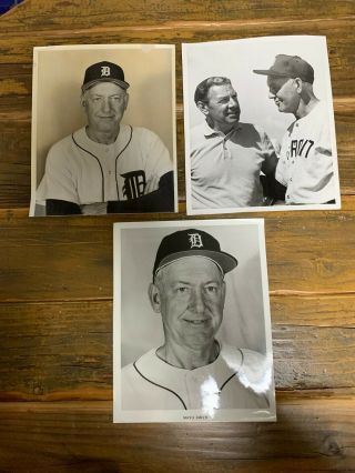 Mayo Smith 8x10 Press Photos (3) The Sporting News Tsn Detroit Tigers
