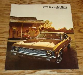 1970 Chevrolet Nova Sales Brochure 70 Chevy Ss Coupe Sedan