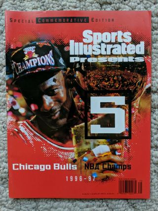 Sports Illustrated Presents Michael Jordan 5 Chicago Bulls Nba Champs 1996 - 97