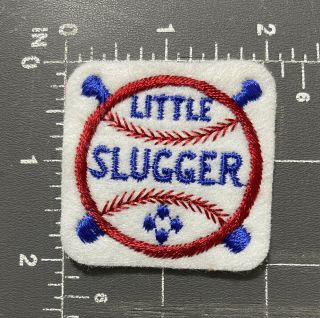 Vintage Little Slugger Patch Youth Major League Baseball Mlb Minor Pony Tee - Ball