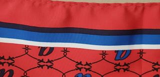 AIRTRAN AIRWAYS CUSTOMER SERVICE AGENT RED,  BLUE,  BLACK AND WHITE SQUARE SCARF 2