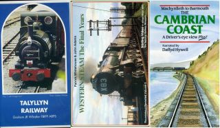 Talyllyn Rly,  Cambrian Coast,  Western Steam X3 Vhs Tapes