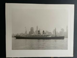 Rms Arabic - White Star Line | 1930 B&w Photograph