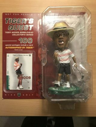 2002 Nike Upper Deck Tiger Woods Quest Bobblehead 2 Of 3 In The Box