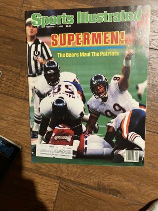 1986 Sports Illustrated Chicago Bears Dan Hampton Bowl