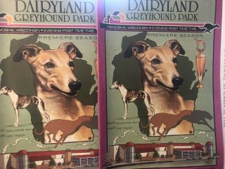 1990 Dairyland Greyhound Programs First Season 9/27 And 28.