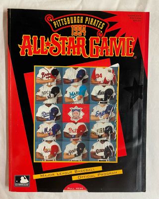 1994 All Star Game Official Program - Pittsburgh Pirates - Three Rivers Stadium