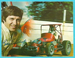 Post Card: Billy Engelhart.  C1976.  Advertising Handout.  Midget Auto Racing.