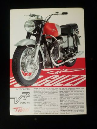 Moto Guzzi V7 700cc Brochure Ambassador V50 Sport