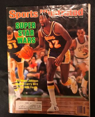 Vintage Sports Illustrated 6/4/1984 - Magic Johnson - Los Angeles Lakers