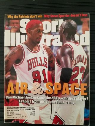 1995 Oct 23 Sports Illustrated Bulls Basketball Michael Jordan & Rodman Cover