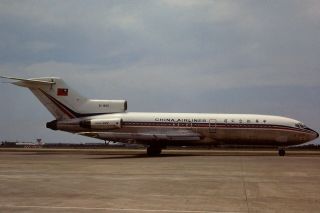 35mm Colour Slide Of China Airlines Boeing 727 - 109c B - 1820