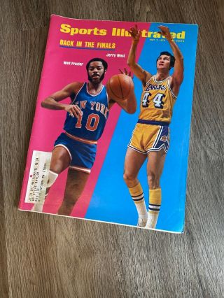 Walt Frazier Jerry West Sports Illustrated Back In The Finals May 7 1973 Si