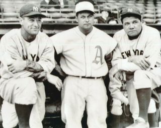 Babe Ruth,  Lou Gehrig Yankees Jimmie Foxx A 