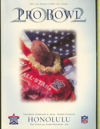 2002 Nfl Pro Bowl Honolulu Hawaii: Official Program
