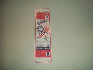 1980 World Series Philadelphia Phillies Vs Kansas City Royals Ticket