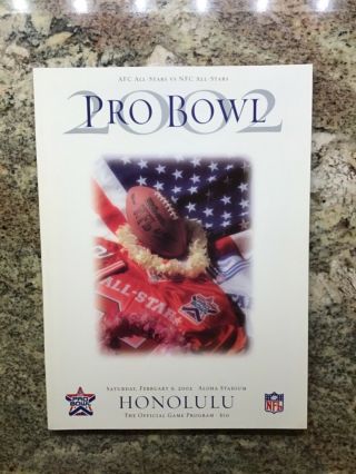 2002 Nfl Pro Bowl Program,  Tom Brady